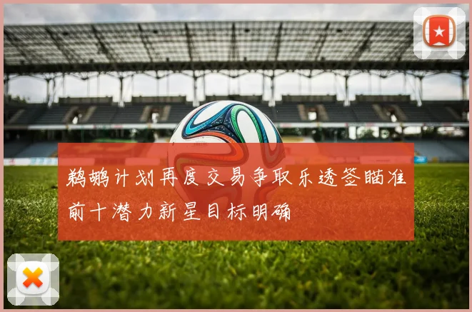 鹈鹕计划再度交易争取乐透签瞄准前十潜力新星目标明确